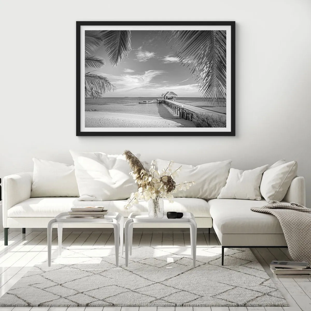 Pôster com moldura preta - Memória ou sonho? - 100x70 cm