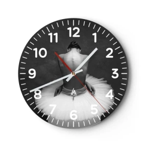 Relógio de parede - Relógio em vidro - Está a florescer - 40x40 cm