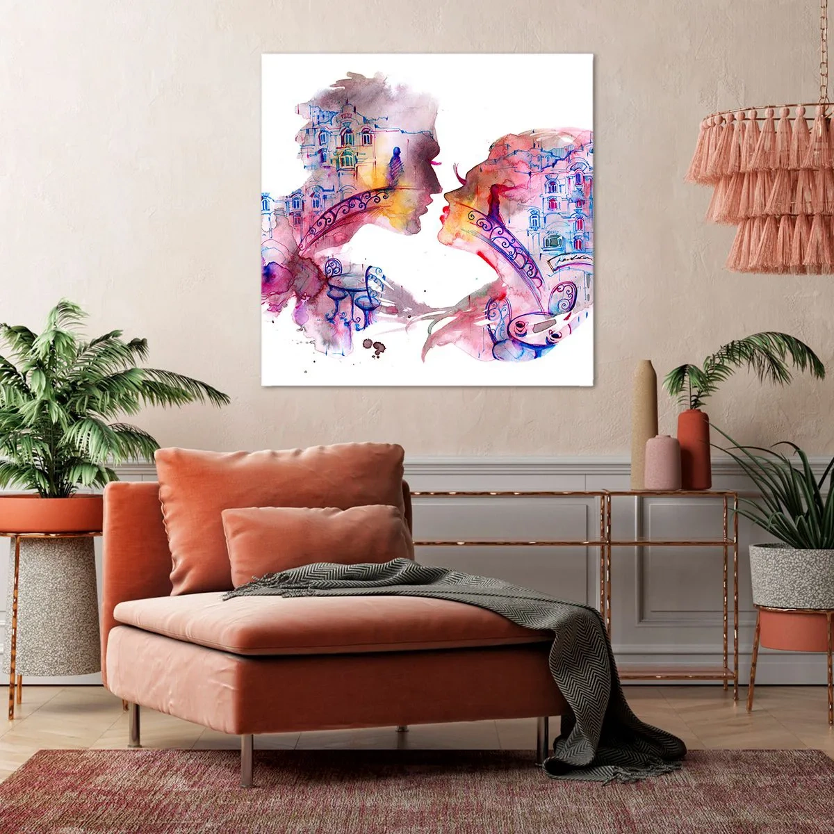 Quadro em tela - A ponte secreta dos suspiros - 40x40 cm