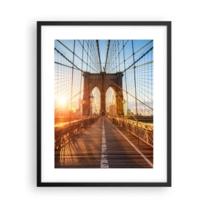 Pôster com moldura preta - Na Ponte Dourada - 40x50 cm