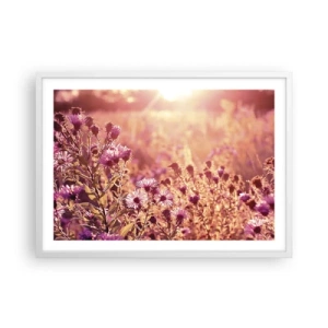 Pôster em moldura branca - Antes do verão acabar - 70x50 cm