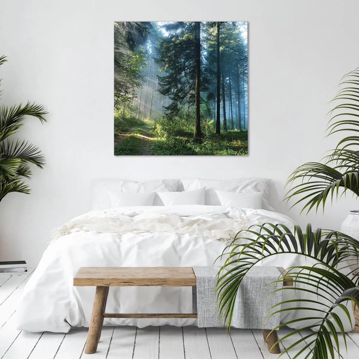 Quadro em tela - Radiante de manhã - 50x50 cm