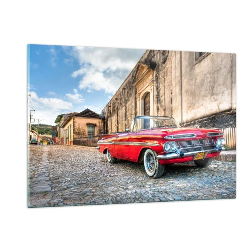 Quadro em vidro - Emoções cubanas - 120x80 cm