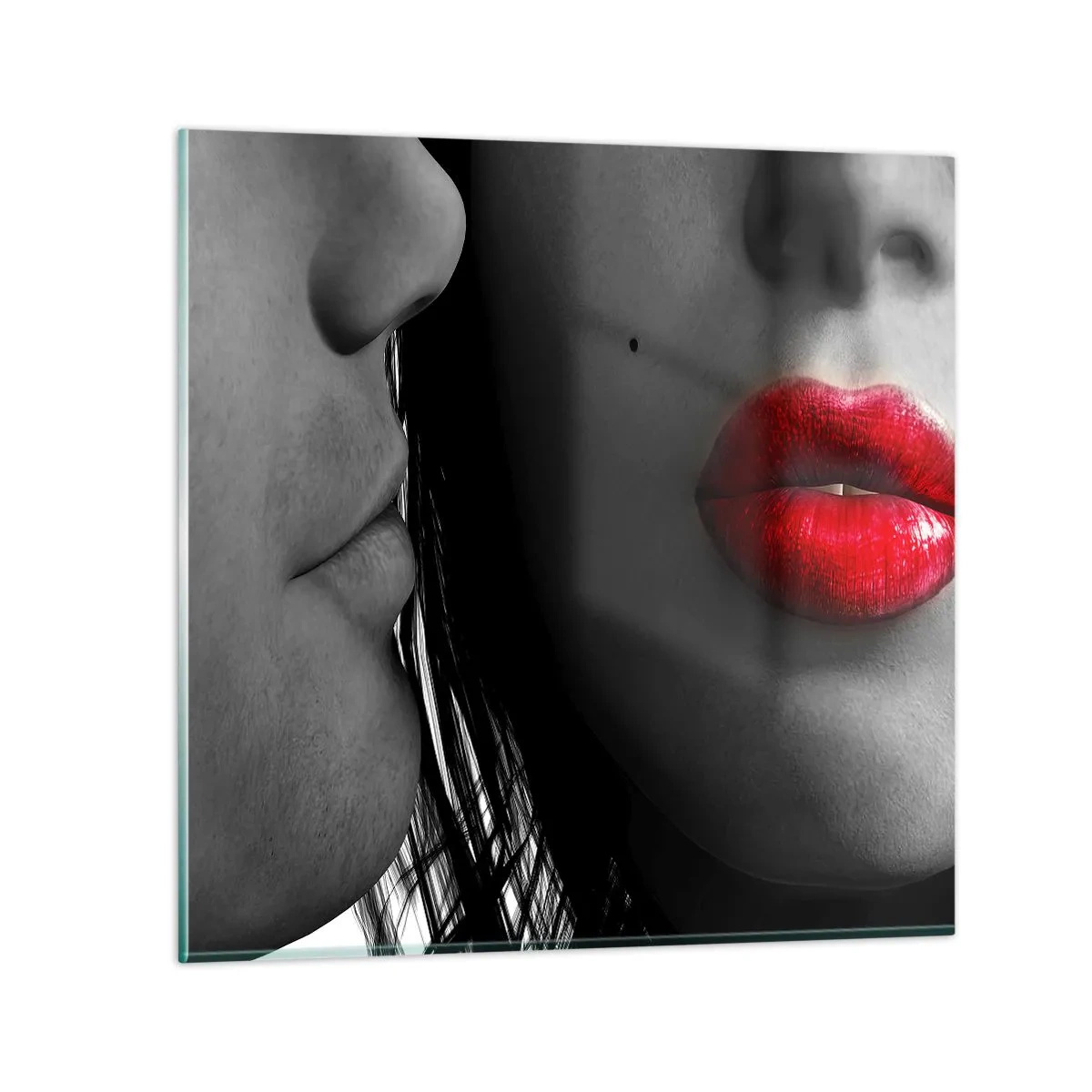 Quadro em vidro - Cara a cara  - 30x30 cm