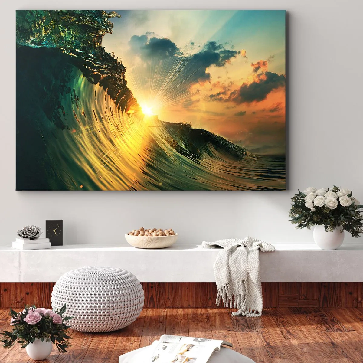 Quadro em tela - Surfer, onde está? - 120x80 cm