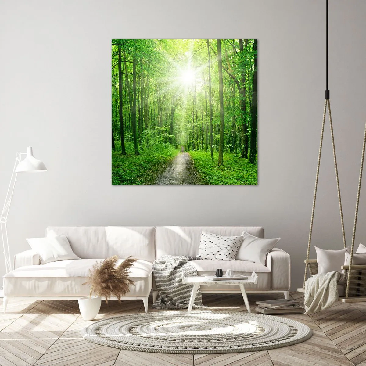 Quadro em tela - Catedral Verde - 40x40 cm