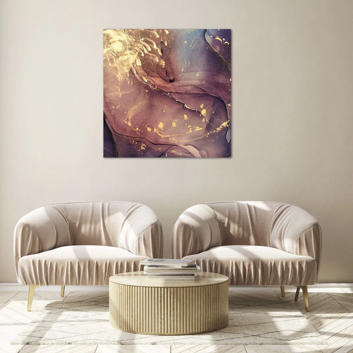 Quadro em vidro - Matéria e espírito - 30x30 cm