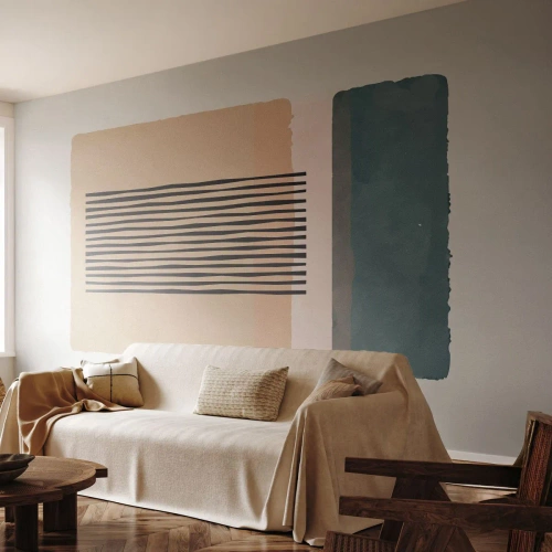 Papel de Parede Premium Canvas - Está tudo bem - Abstração, Gráficos, Minimalismo - 300x210 cm