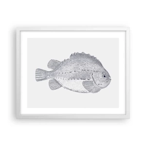 Pôster em moldura branca - Para o álbum do naturalista - 50x40 cm