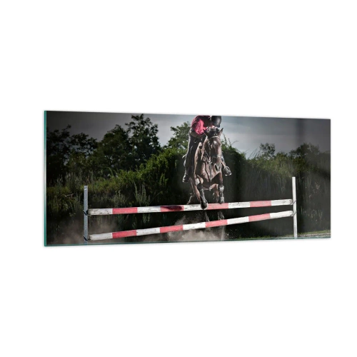 Quadro em vidro - Juntos pela vitória - 100x40 cm