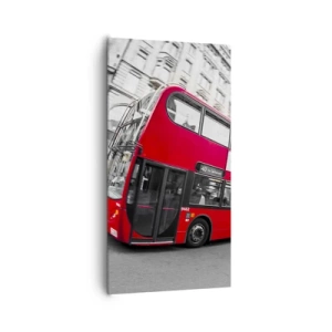 Quadro em tela - Londres tradicional - de autocarro - 65x120 cm