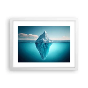Pôster em moldura branca - Rainha do Gelo - 40x30 cm
