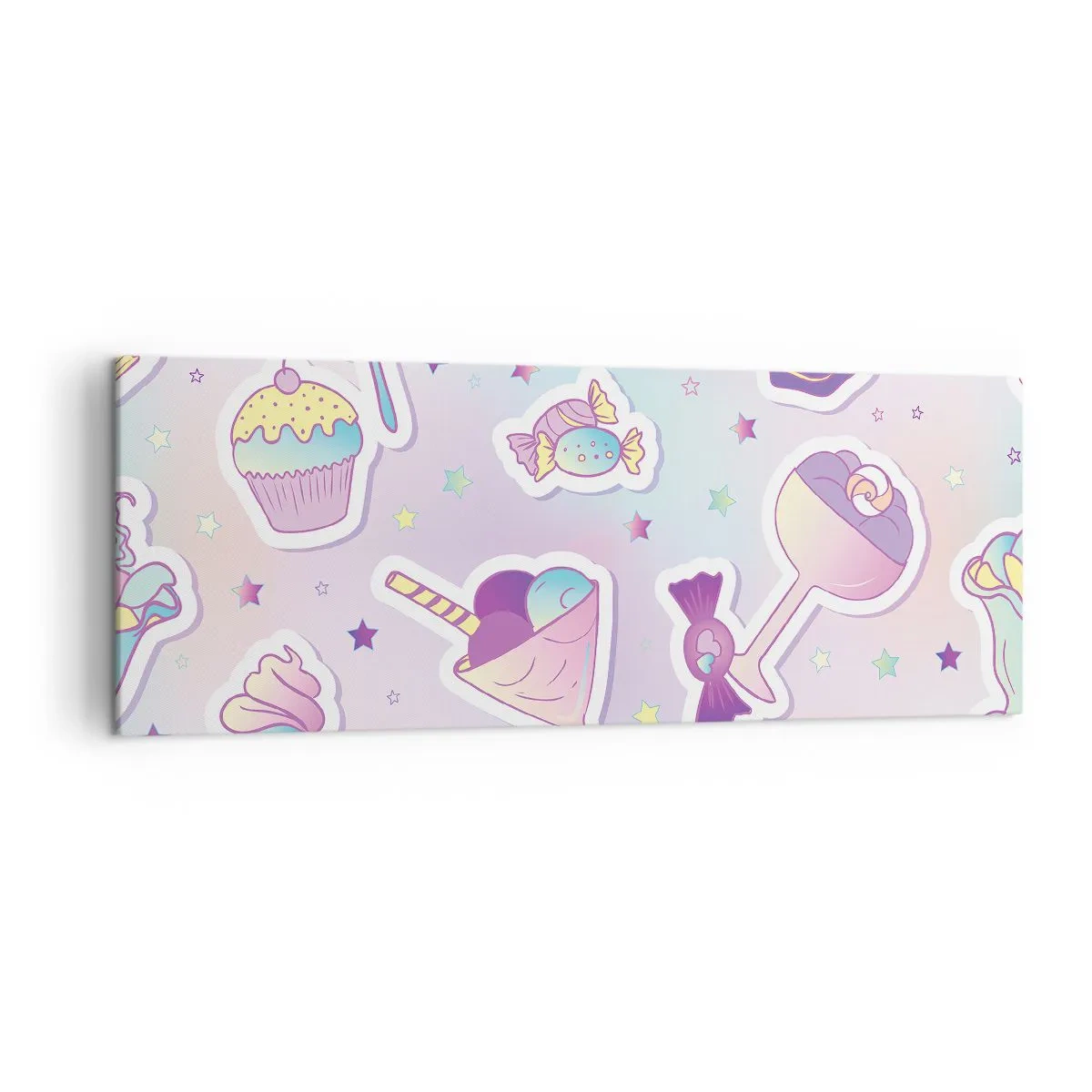 Quadro em tela - Tenha um aniversário todos os dias - 140x50 cm