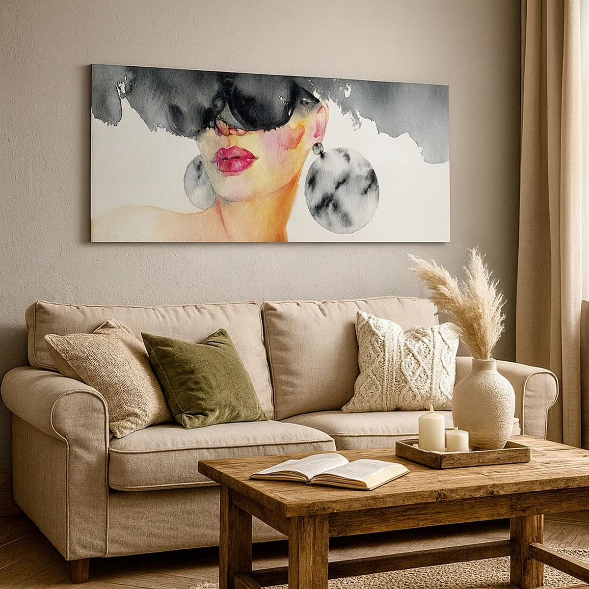 Quadro em tela - O segredo da elegância - 30x30 cm