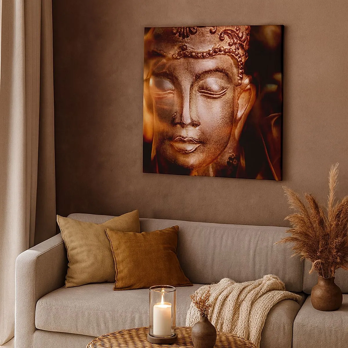 Quadro em tela - Só existe o aqui e agora - 30x30 cm