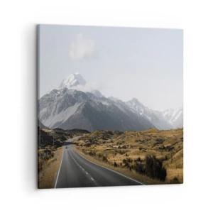 Quadro em tela - O caminho para o coração das montanhas - 50x50 cm