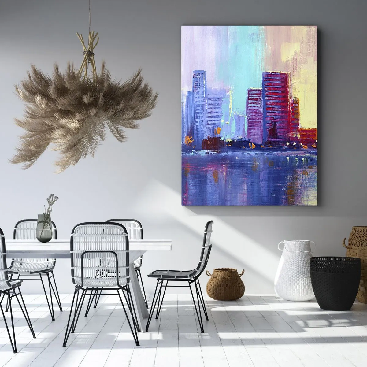 Quadro em tela - Banhada em cores - 50x70 cm