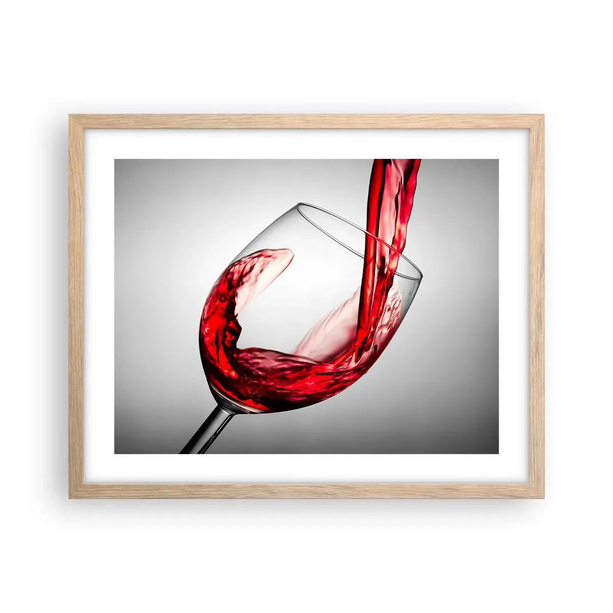 Pôster com moldura de carvalho claro - Cor - movimento - som - 50x40 cm