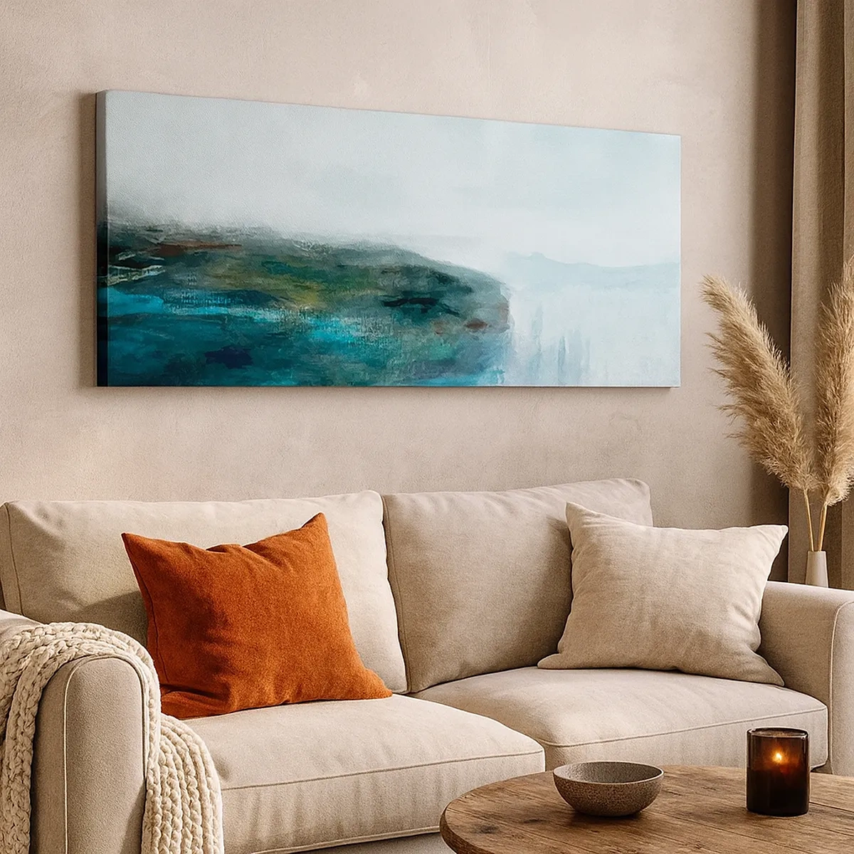 Quadro em tela - Abstração náutica - 30x30 cm