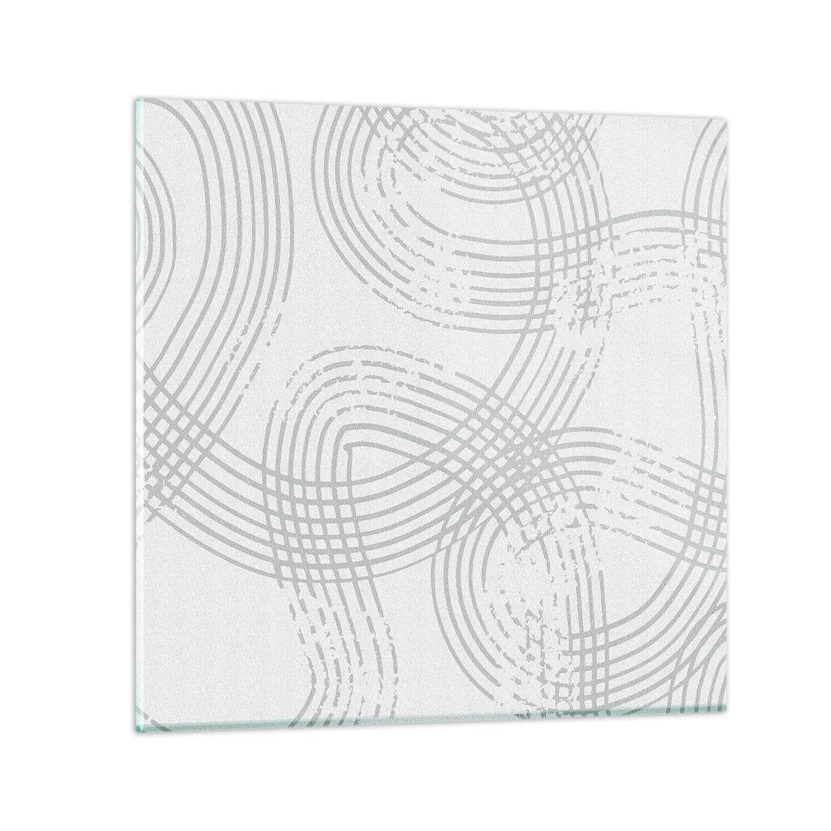 Quadro em vidro - Não existe caminho reto - 40x40 cm