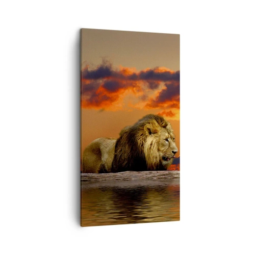 Quadro em tela - Rei da natureza - 45x80 cm