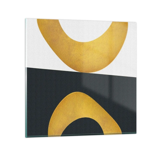 Quadro em vidro - Primeiro: ouro - 70x70 cm