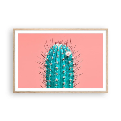 Pôster com moldura de carvalho claro - Apenas olhe - 91x61 cm