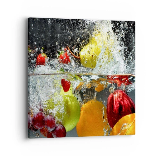 Quadro em tela - Refresco de frutas - 40x40 cm
