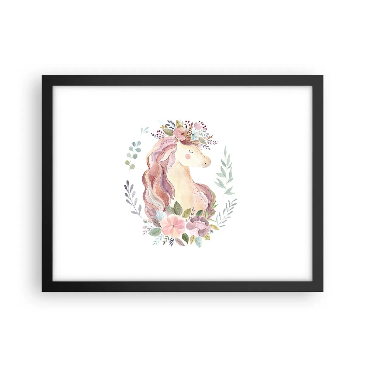 Pôster com moldura preta - Um convite ao mundo dos contos de fadas - 40x30 cm