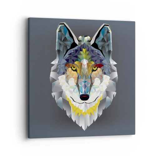 Quadro em tela - Quem não quer ser lobo, não lhe veste a pele - 40x40 cm