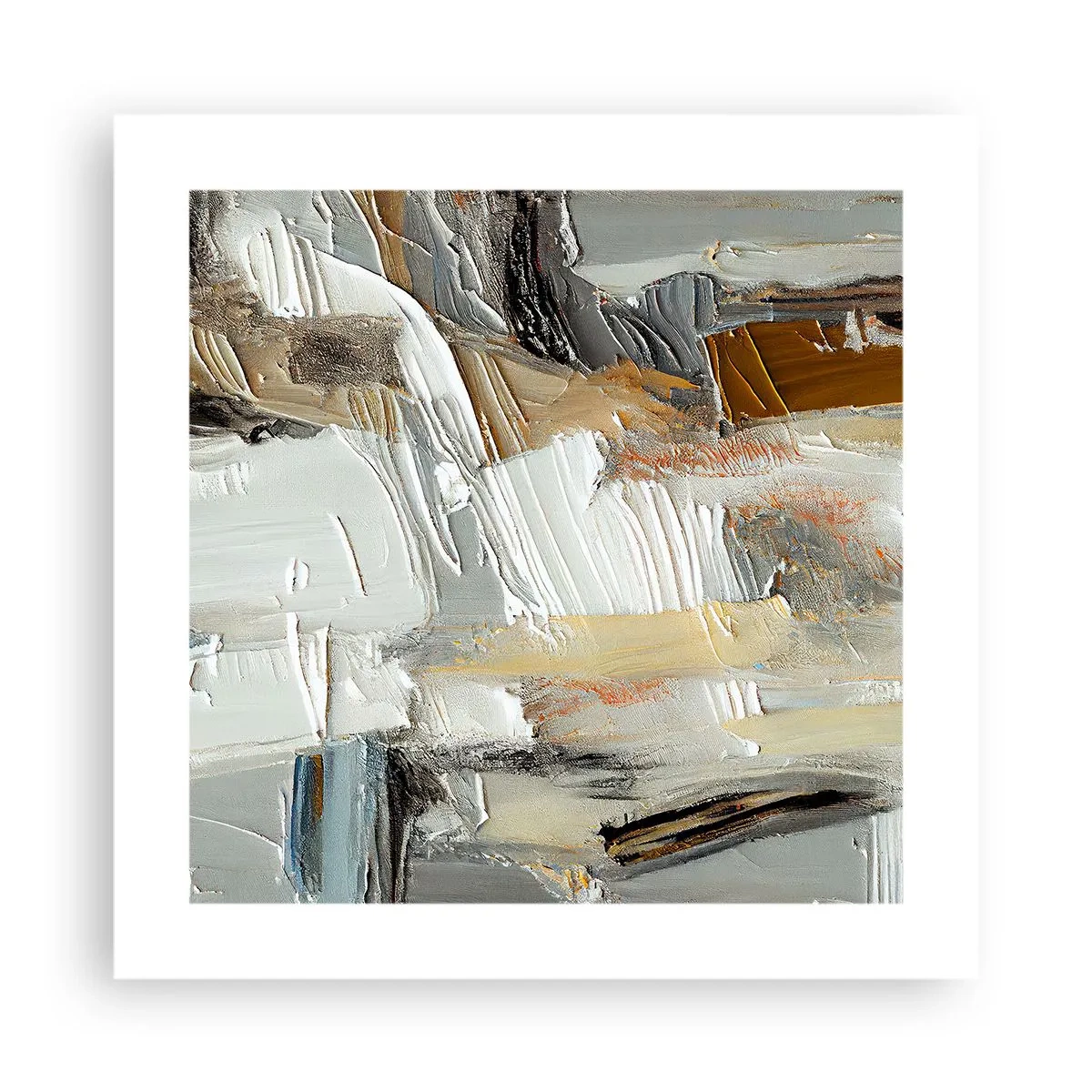 Pôster - Camadas coloridas - 40x40 cm