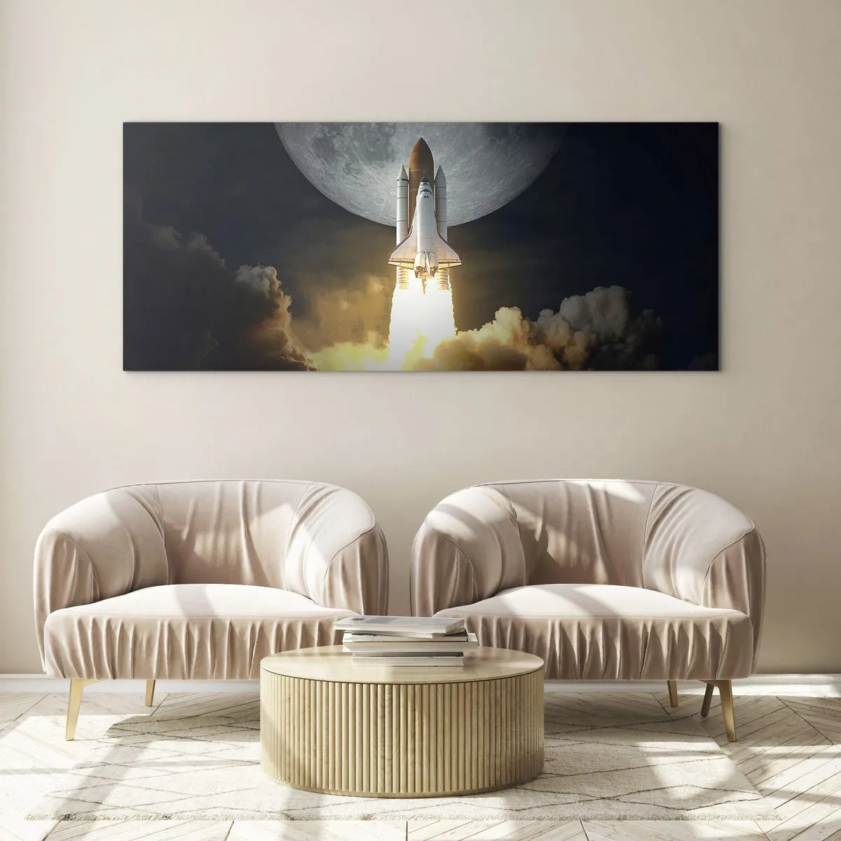 Quadro em vidro - O início de uma aventura sobrenatural - 100x40 cm