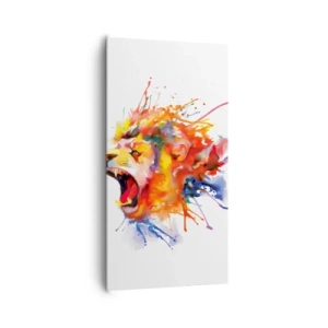 Quadro em tela - Explosão de raiva  - 65x120 cm