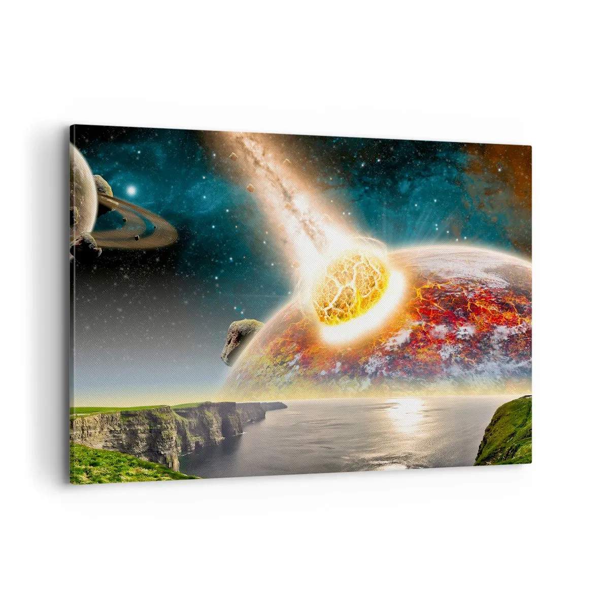 Quadro em tela - Drama espacial - 100x70 cm