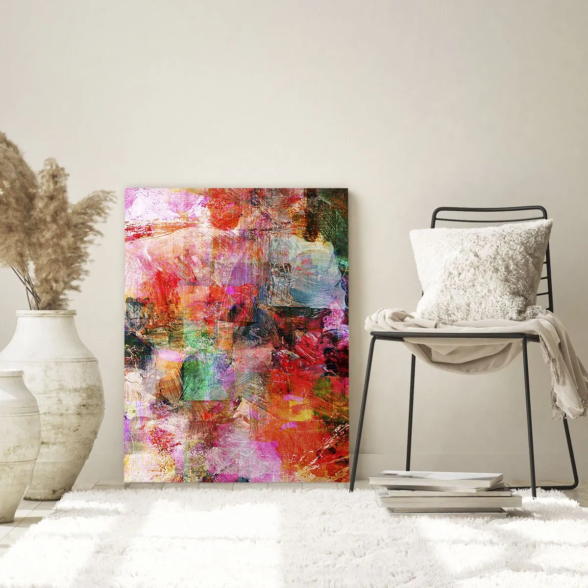 Quadro em vidro - Viagem rosa - 80x120 cm