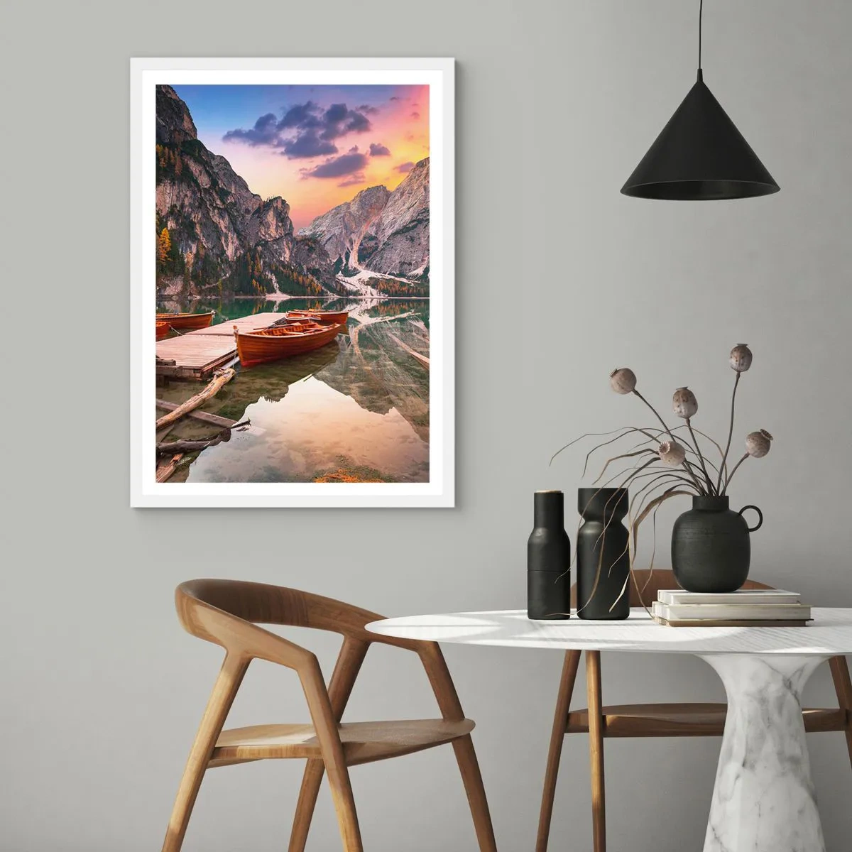 Pôster em moldura branca - A promessa do dia - 70x100 cm