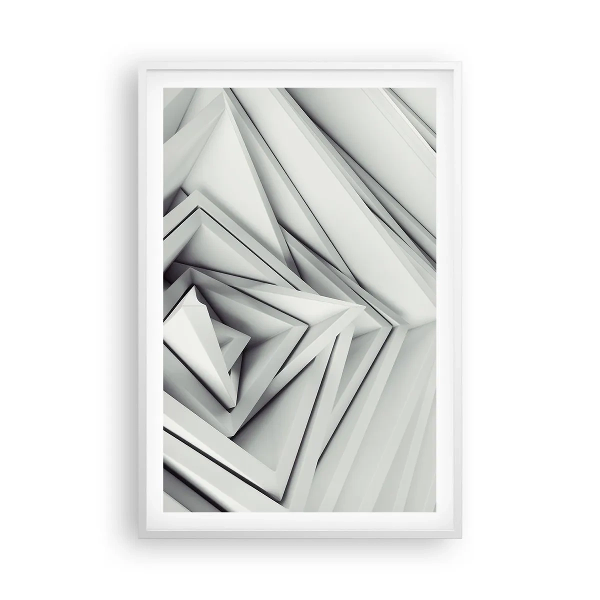 Pôster em moldura branca - Cantos vivos - 61x91 cm