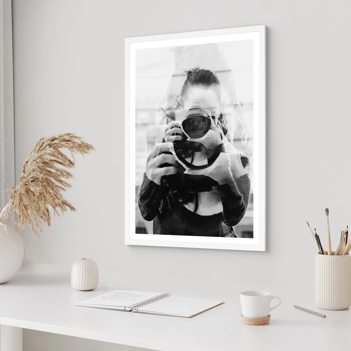 Pôster em moldura branca - Criador e material - 70x100 cm