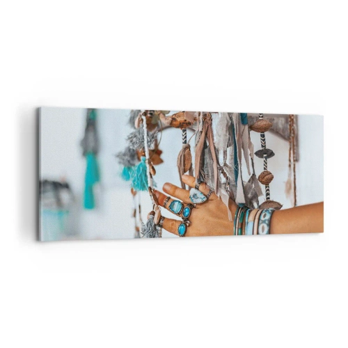 Quadro em tela - Tesouros locais - 120x50 cm