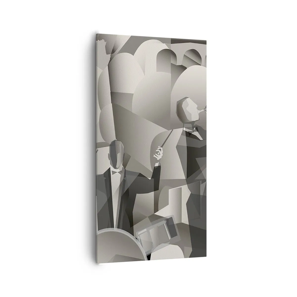 Quadro em tela - No espaço dos sons - 65x120 cm
