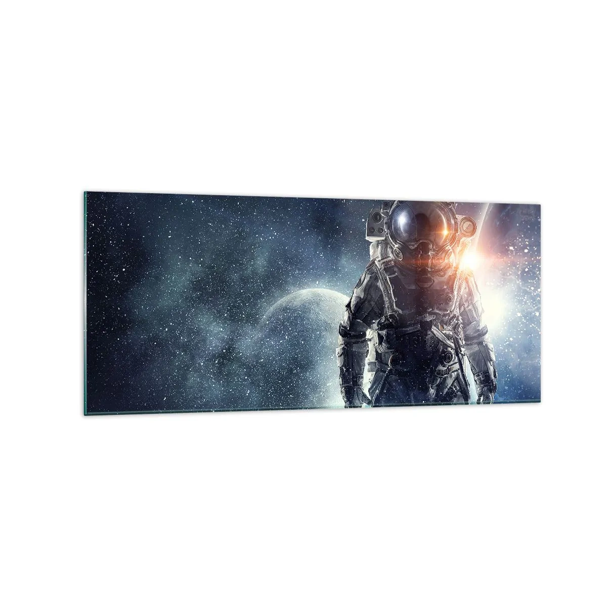 Quadro em vidro - Aventura espacial - 120x50 cm