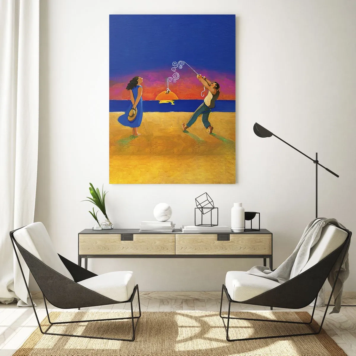 Quadro em vidro - Mais do que uma estrela do céu - 80x120 cm