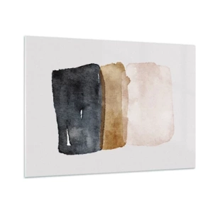 Quadro em vidro - Composição das cores da terra - 100x70 cm