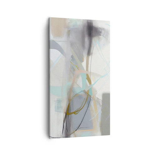 Quadro em tela - Abstração enevoada - 45x80 cm