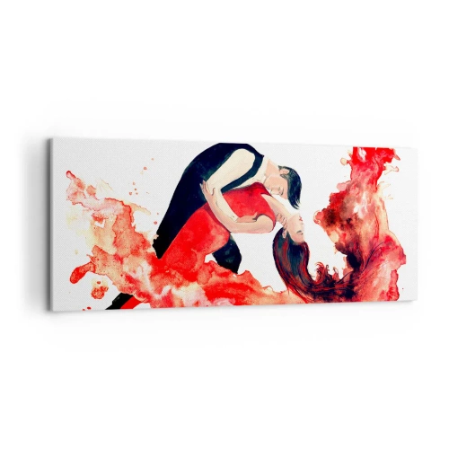 Quadro em tela - Tango - uma onda sensual - 120x50 cm