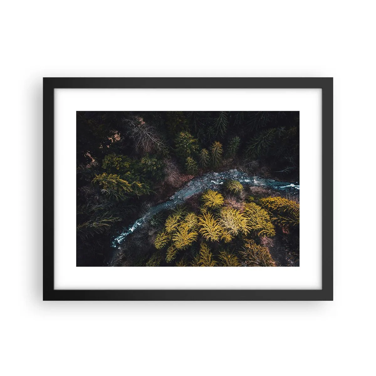 Pôster com moldura preta - Rápido e cada vez mais rápido - 40x30 cm