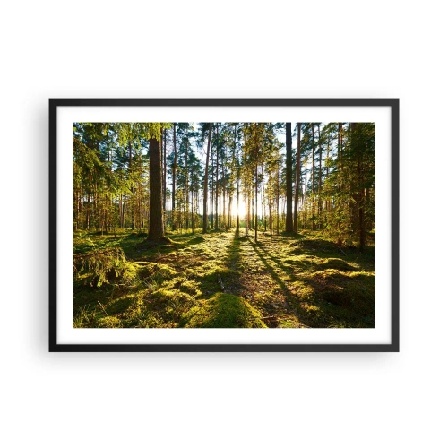 Pôster com moldura preta - ...Além das sete florestas - 70x50 cm
