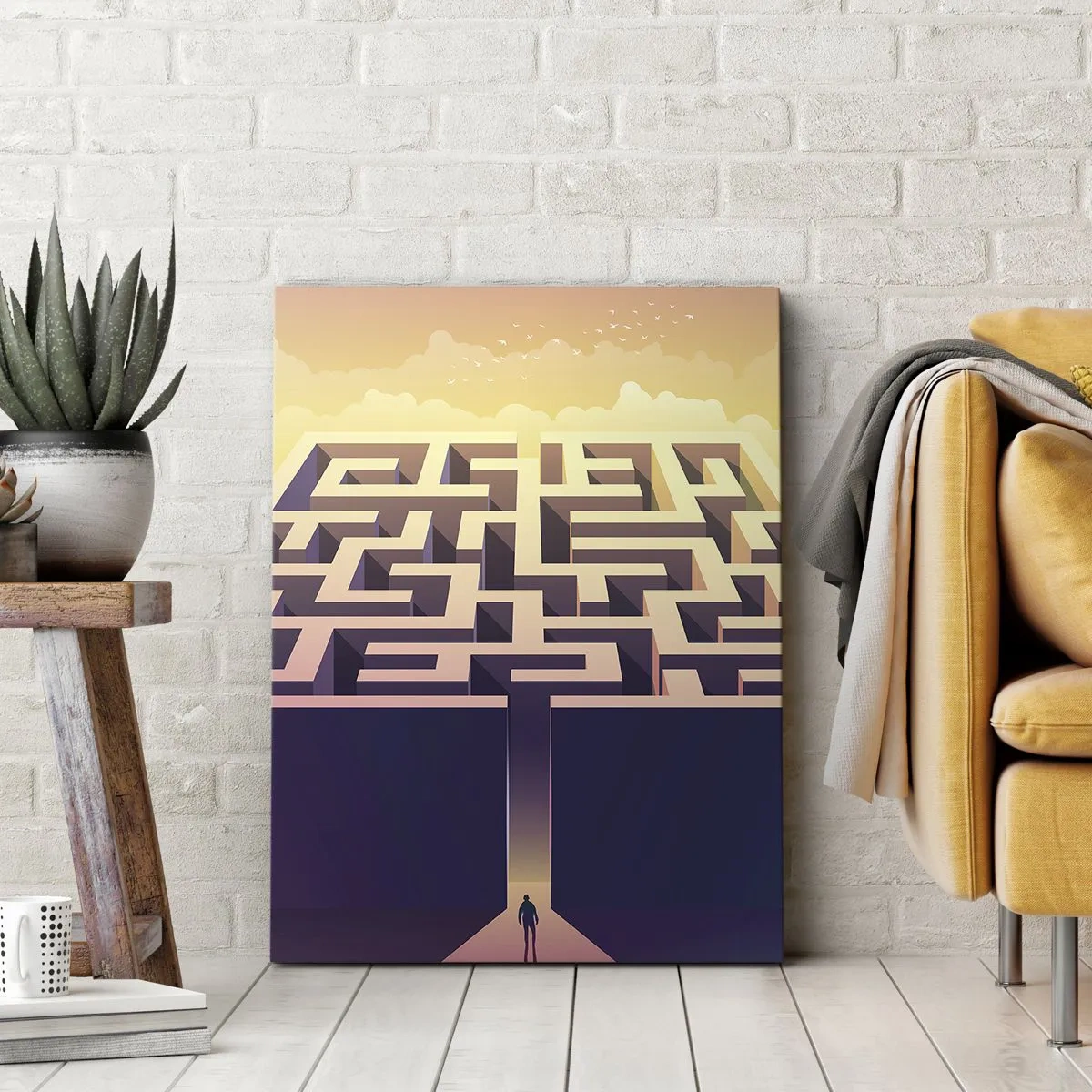 Quadro em tela - Hora de decisão - 70x100 cm