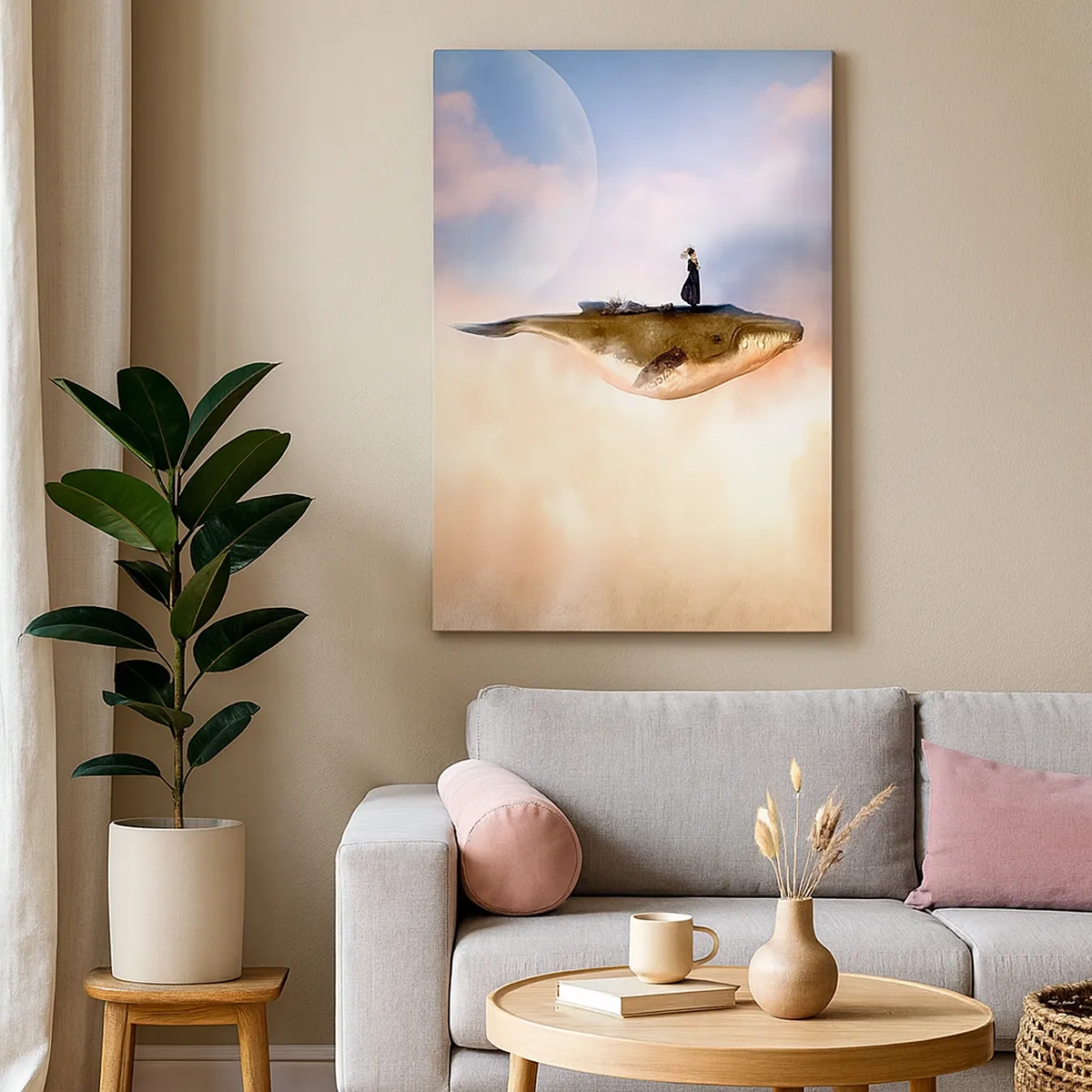 Quadro em tela - Uma viagem surreal - 50x70 cm