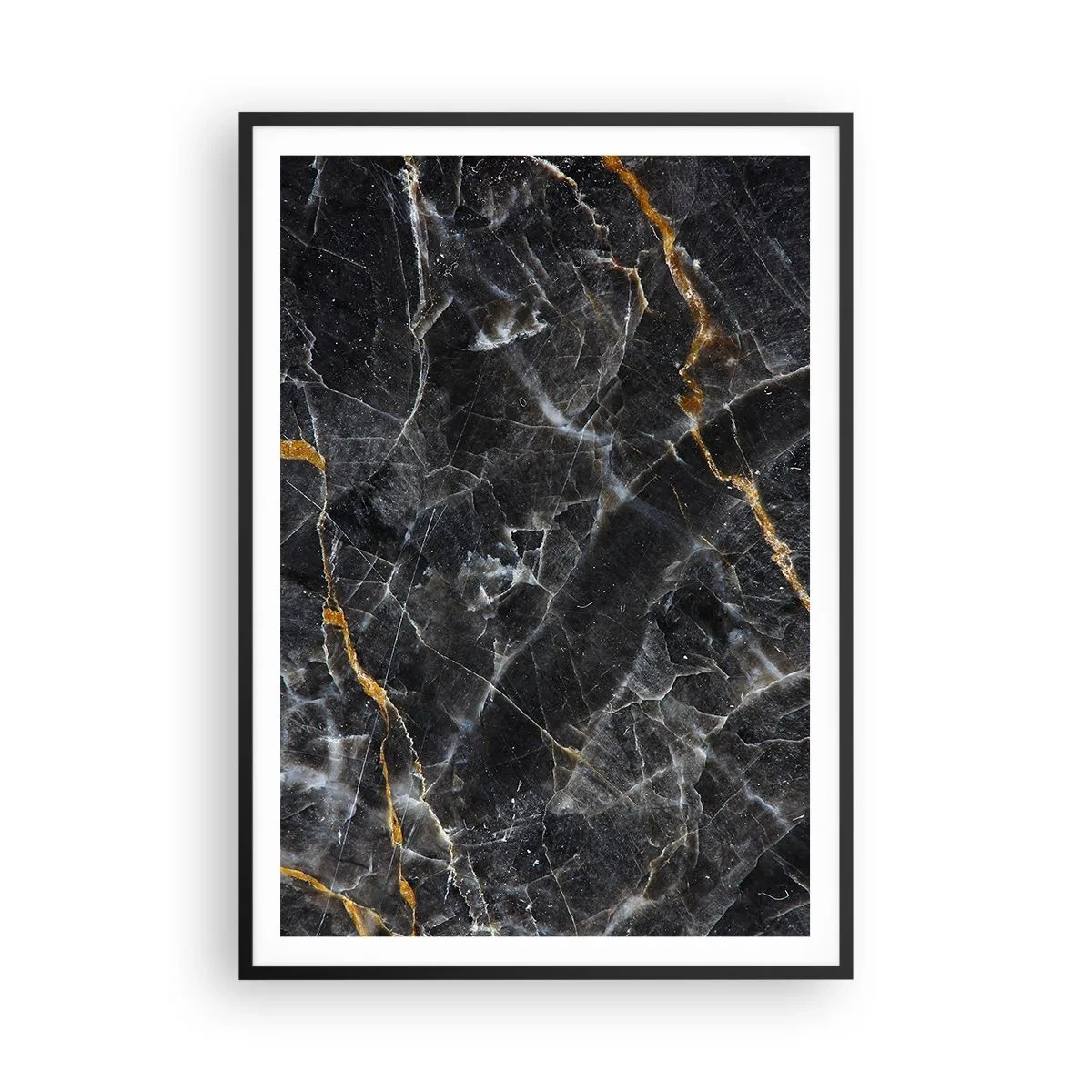 Pôster com moldura preta - A vida interior da pedra - 70x100 cm